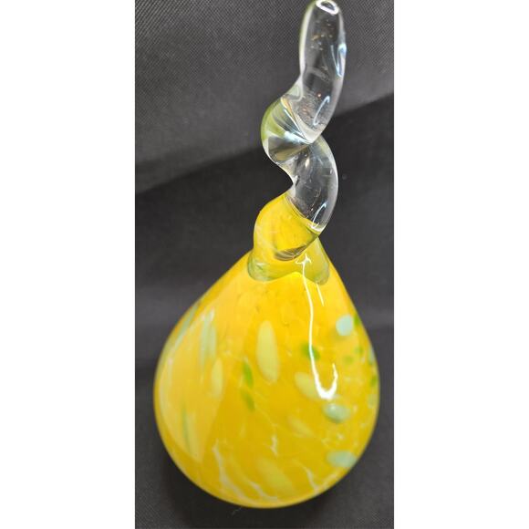 Hand Blown Yellow Murano Authentic Glass Pendant Shade For Lamp 12" - Rare - Picture 4 of 8